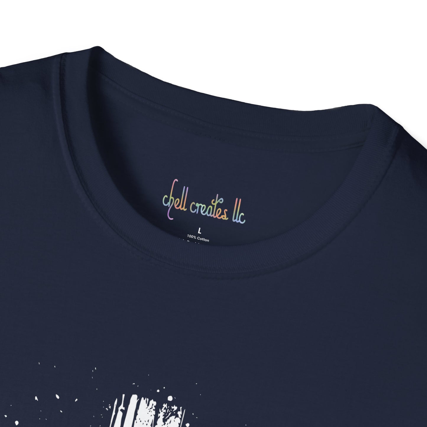 Unisex Softstyle T-Shirt White Cross
