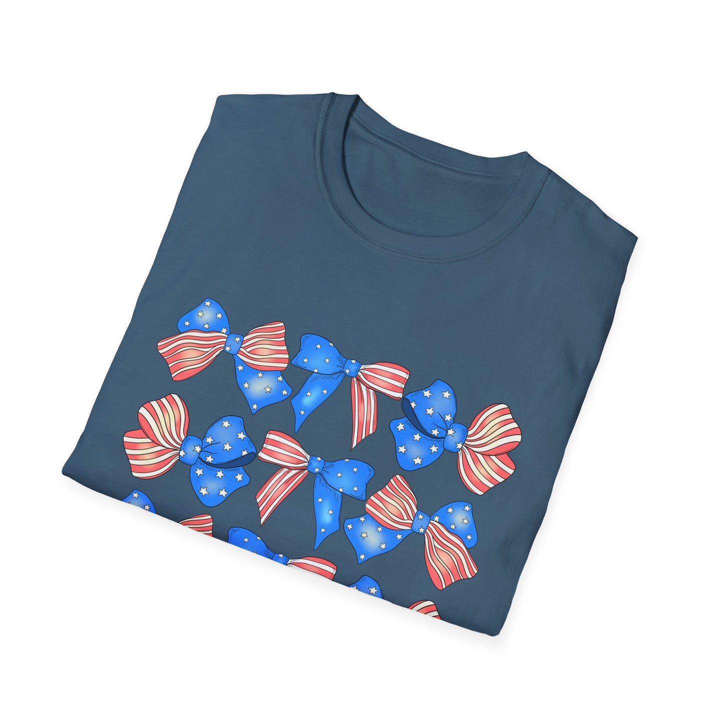Patriotic Bow Unisex Softstyle T-Shirt