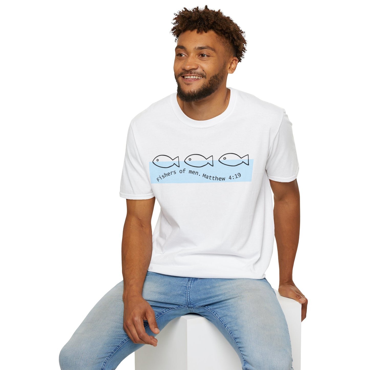Unisex Softstyle T-Shirt "Fisher of men. MATTHEW 4:19"