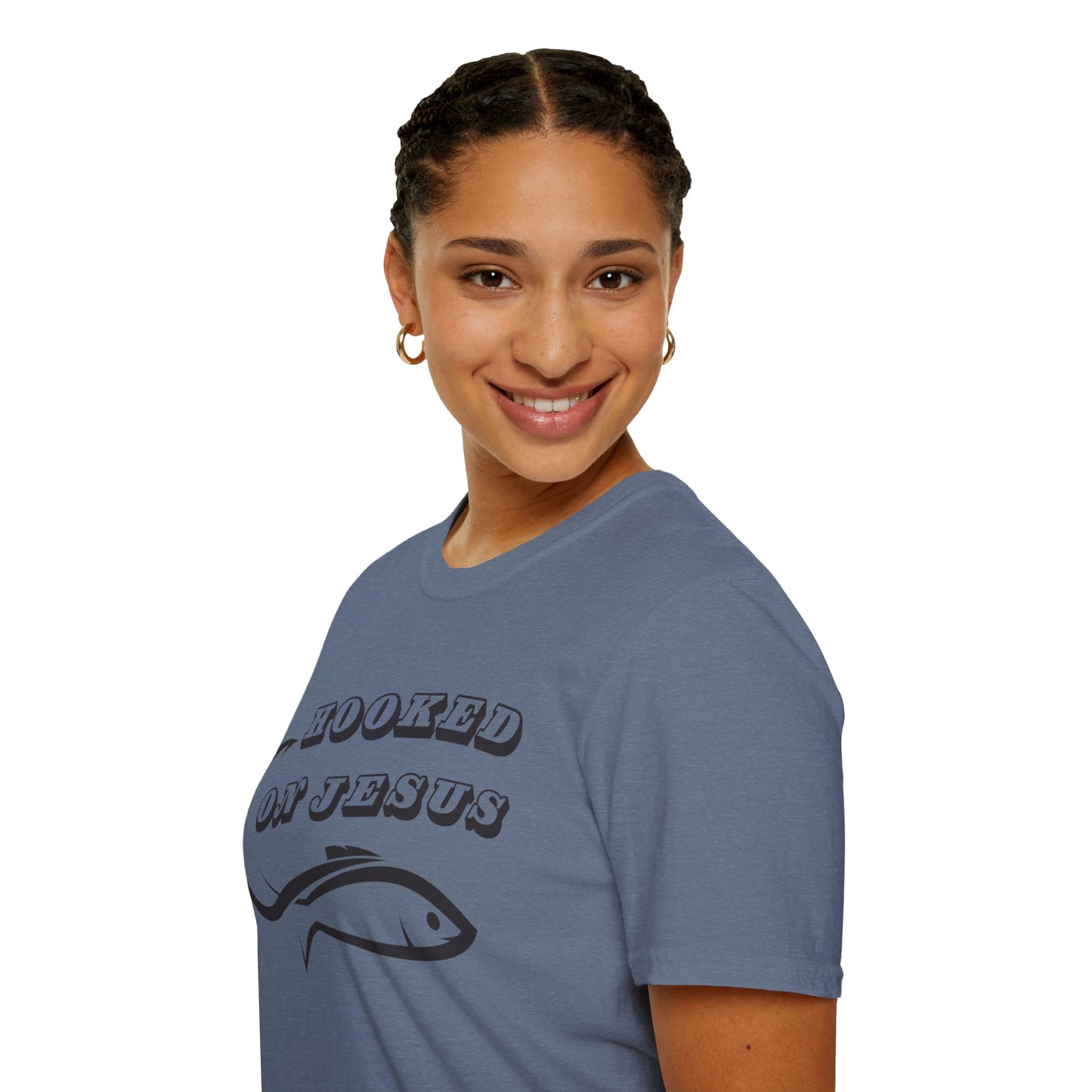 Unisex Softstyle T-Shirt Hooked on Jesus