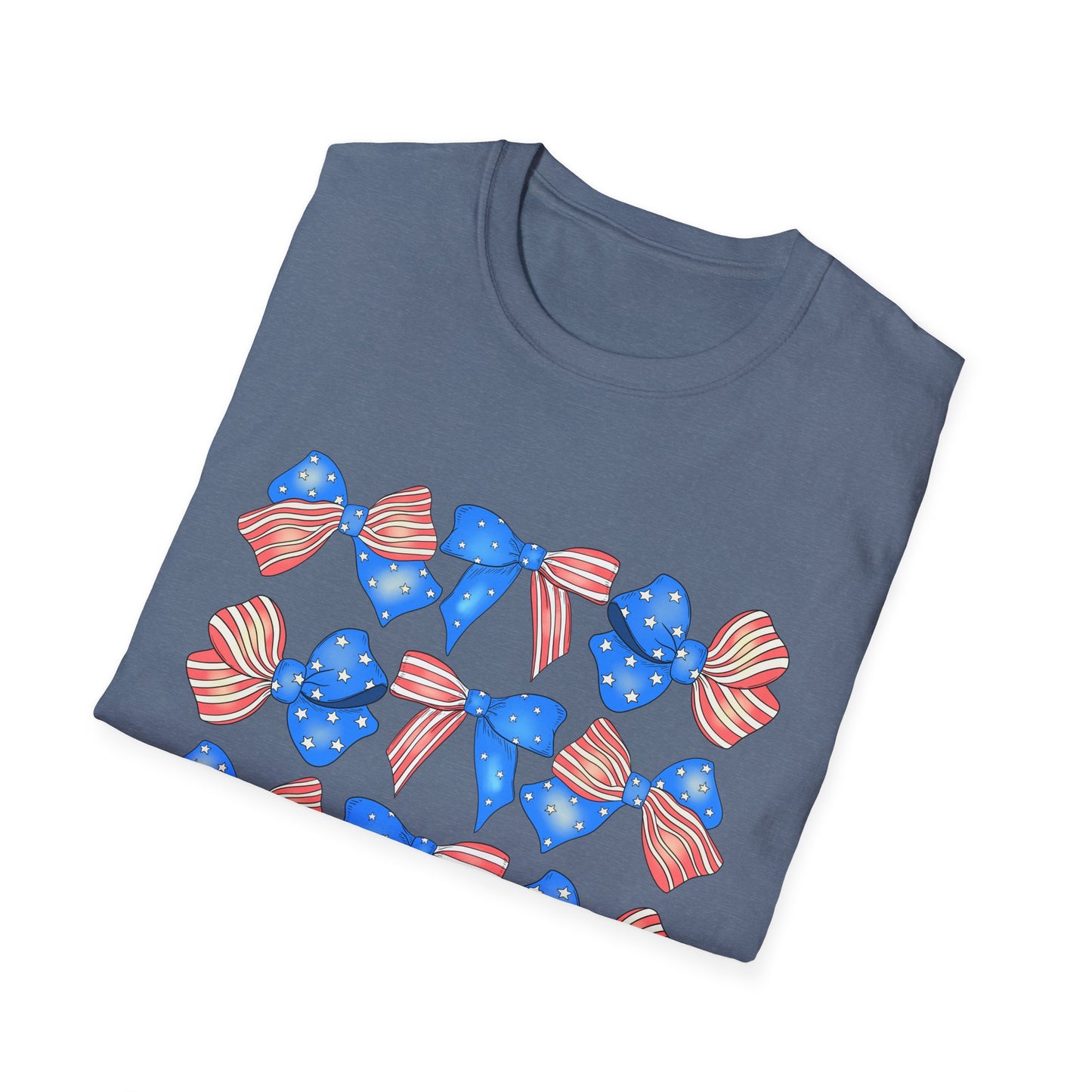Patriotic Bow Unisex Softstyle T-Shirt
