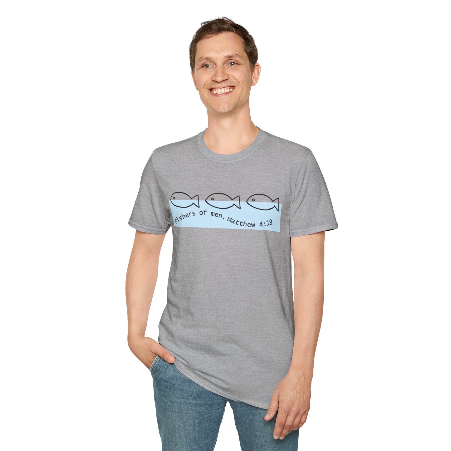 Unisex Softstyle T-Shirt "Fisher of men. MATTHEW 4:19"