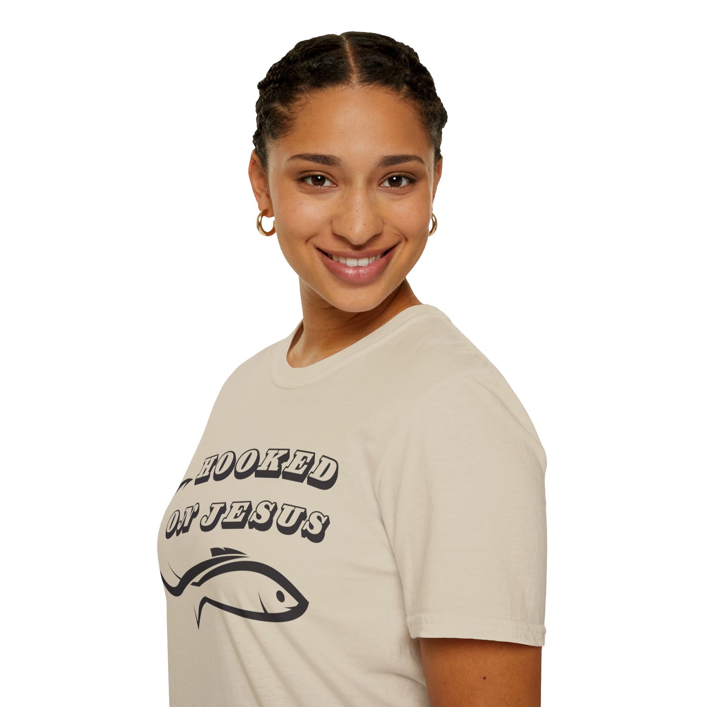 Unisex Softstyle T-Shirt Hooked on Jesus