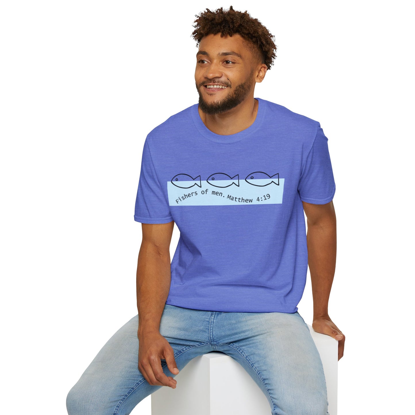 Unisex Softstyle T-Shirt "Fisher of men. MATTHEW 4:19"