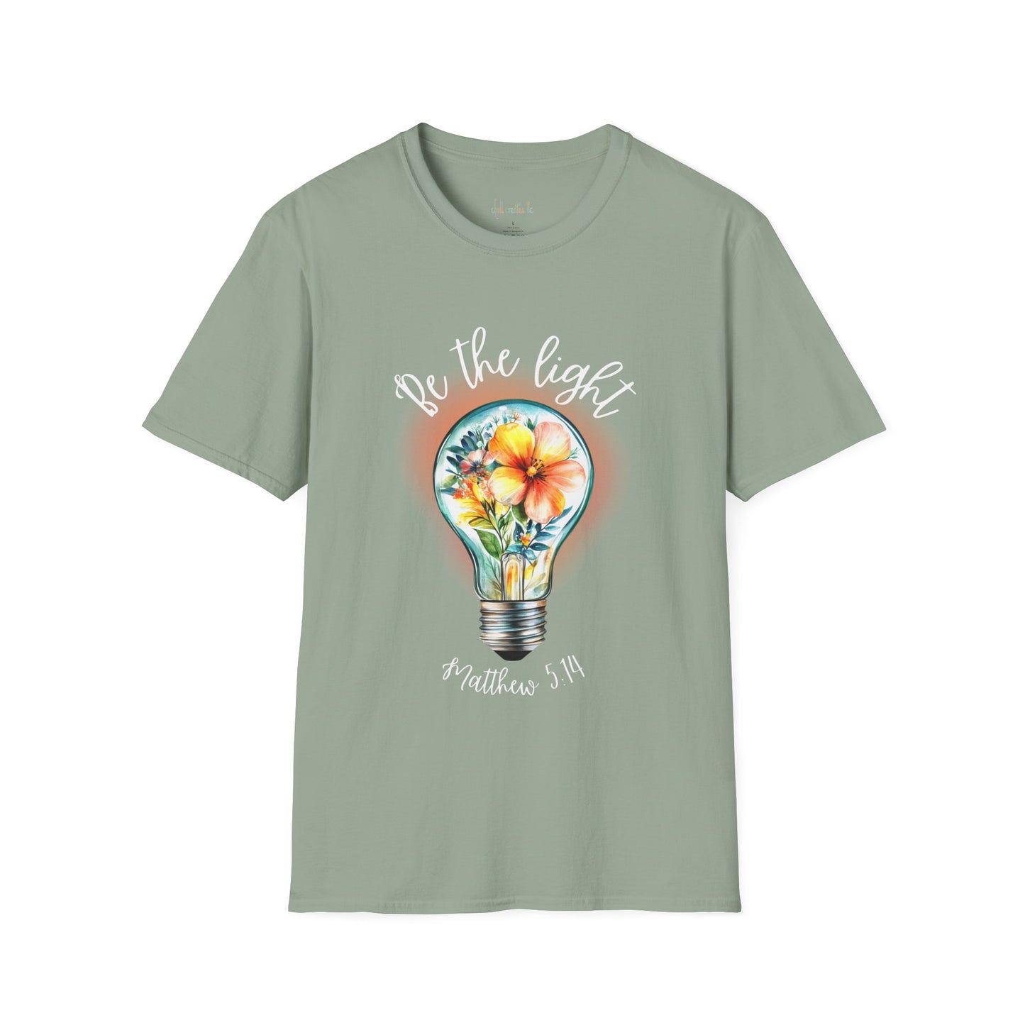 Be the Light Unisex Softstyle T-Shirt - Bible Verse Tee