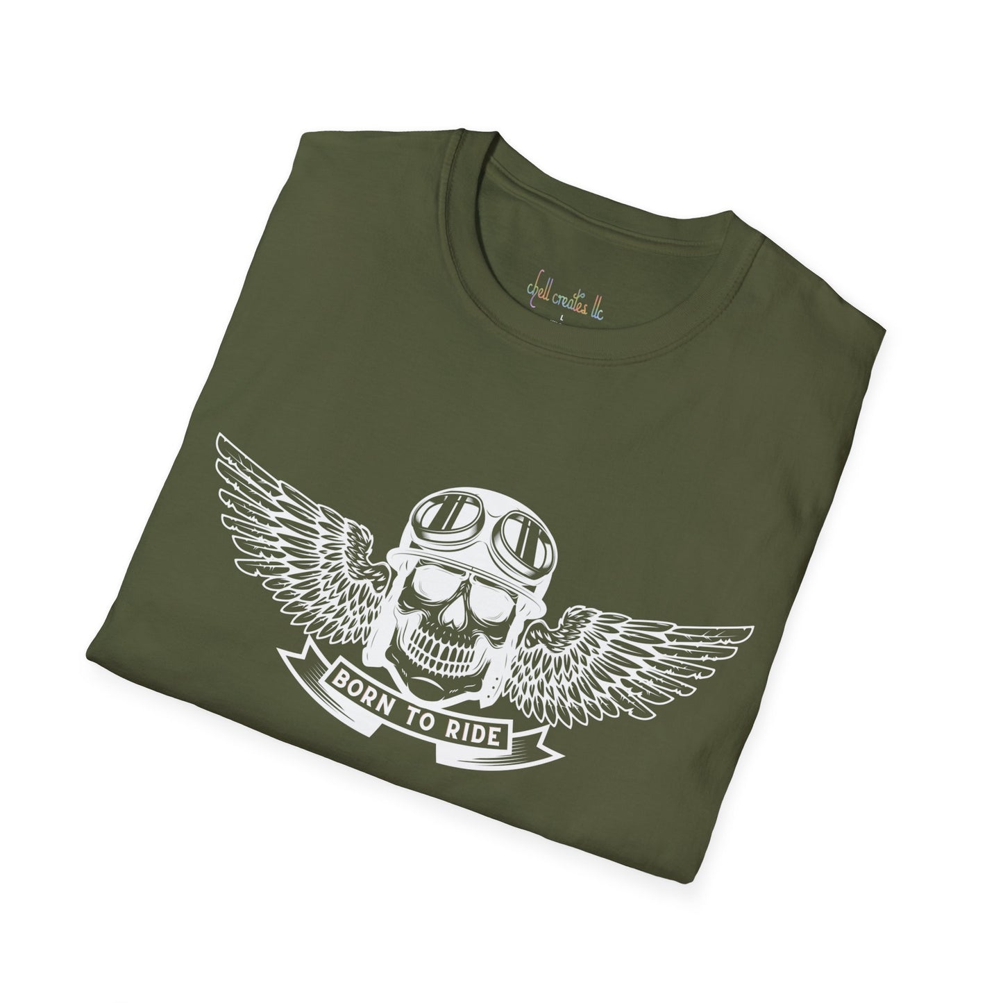 Unisex Softstyle T-Shirt "Born to Ride"