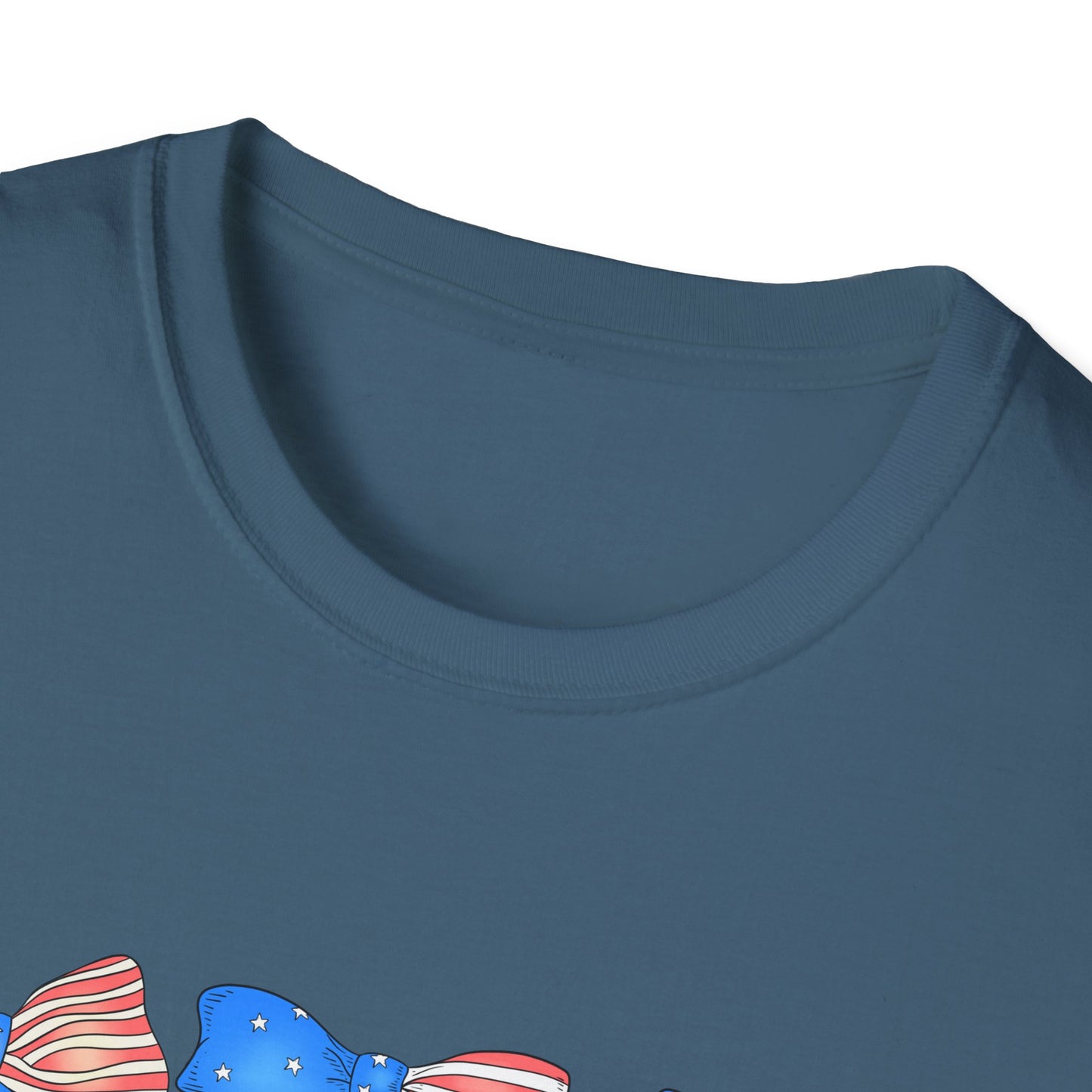 Patriotic Bow Unisex Softstyle T-Shirt