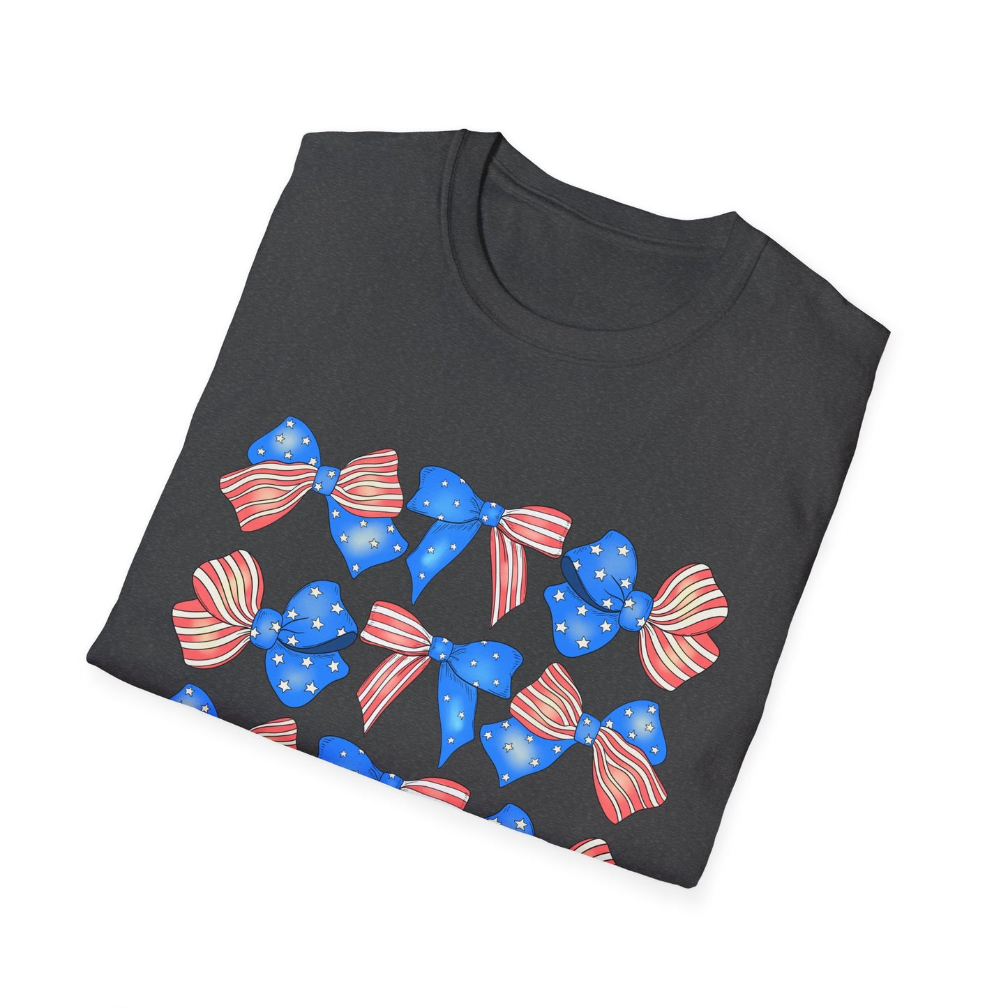 Patriotic Bow Unisex Softstyle T-Shirt