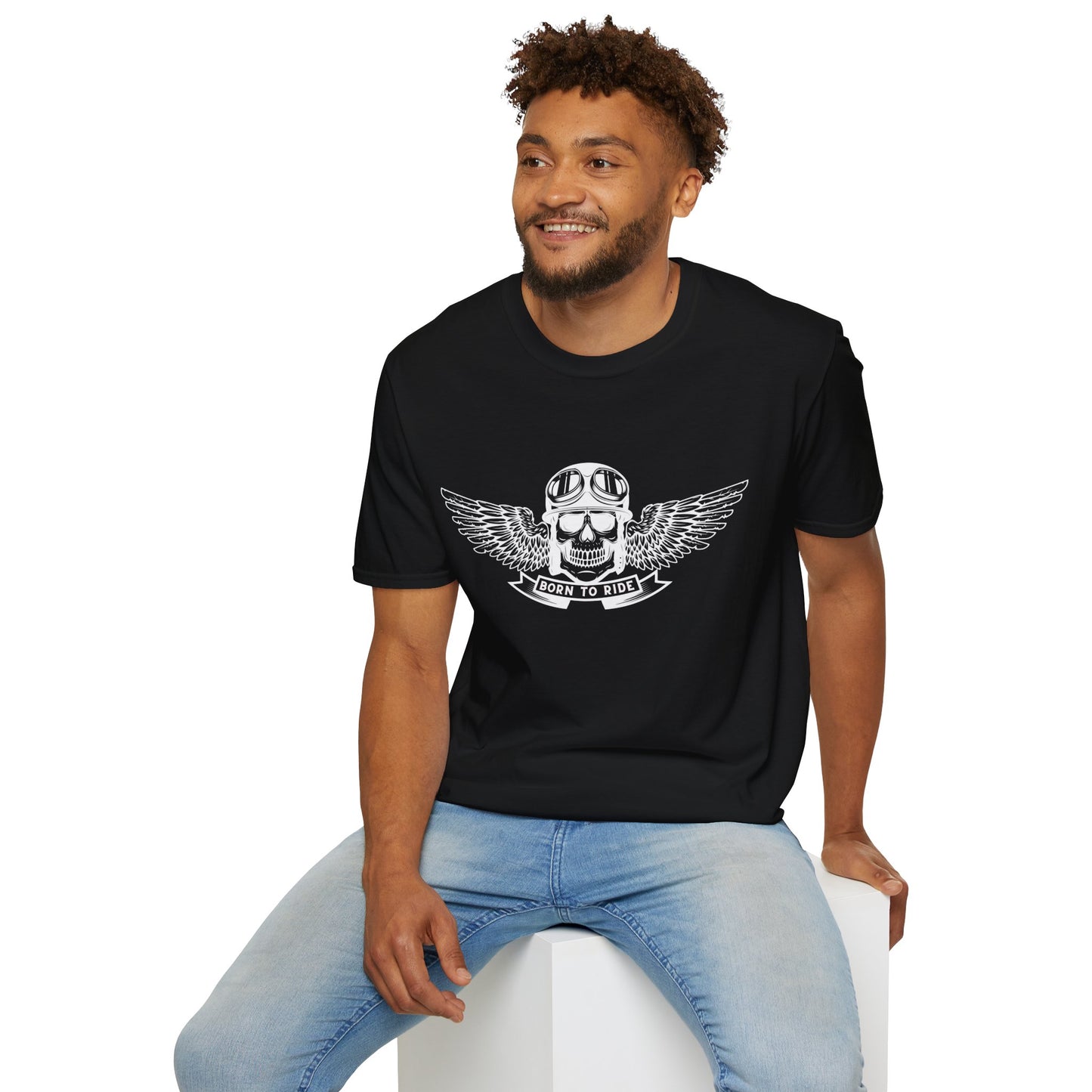 Unisex Softstyle T-Shirt "Born to Ride"