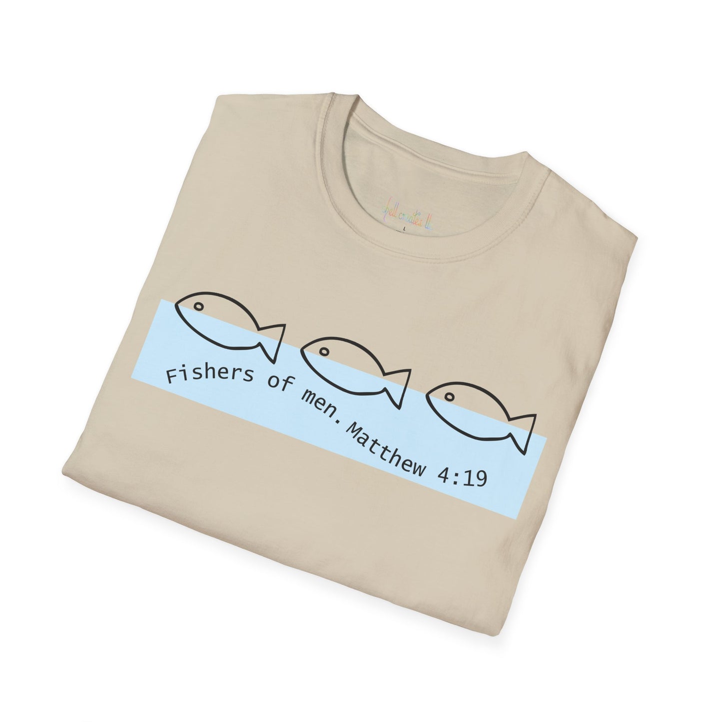 Unisex Softstyle T-Shirt "Fisher of men. MATTHEW 4:19"