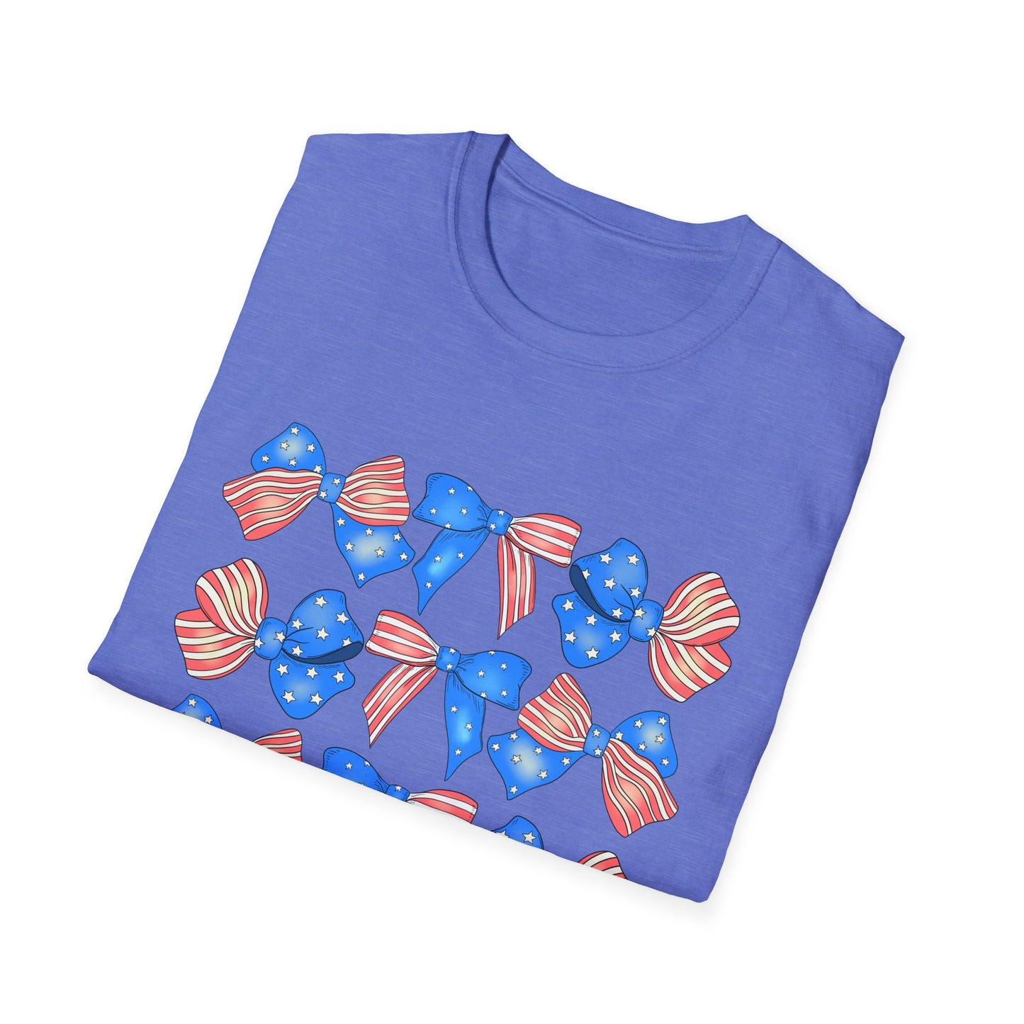 Patriotic Bow Unisex Softstyle T-Shirt