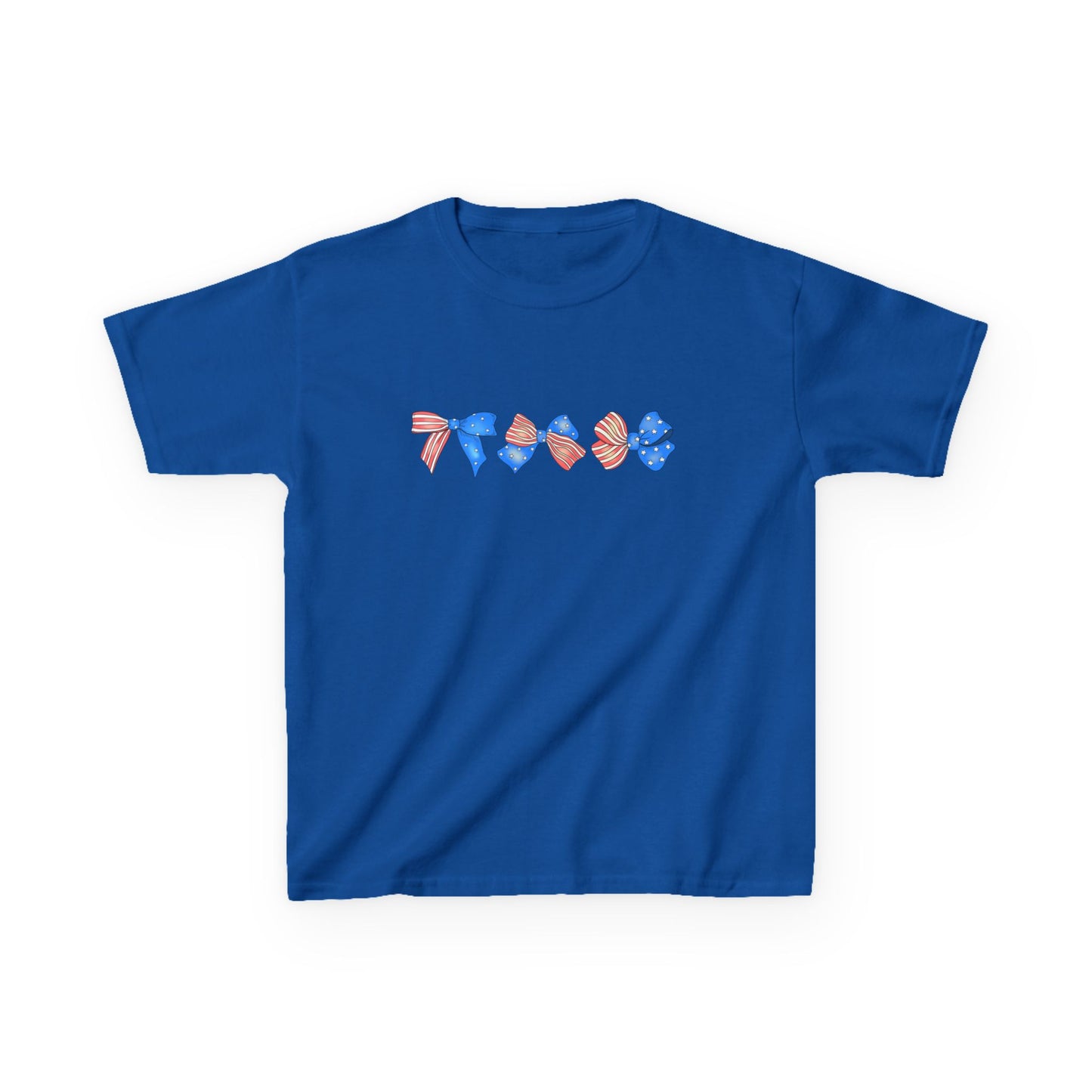 USA Colorful Bow Kids Tee - Cute and Comfy Design for Playful Days