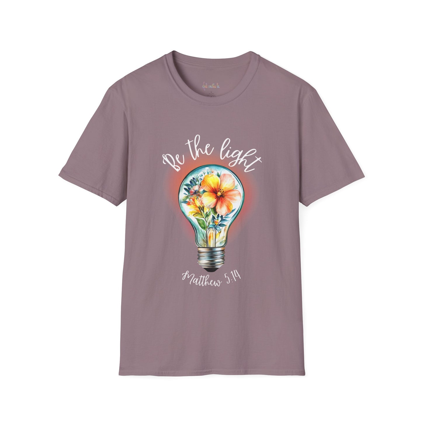 Be the Light Unisex Softstyle T-Shirt - Bible Verse Tee