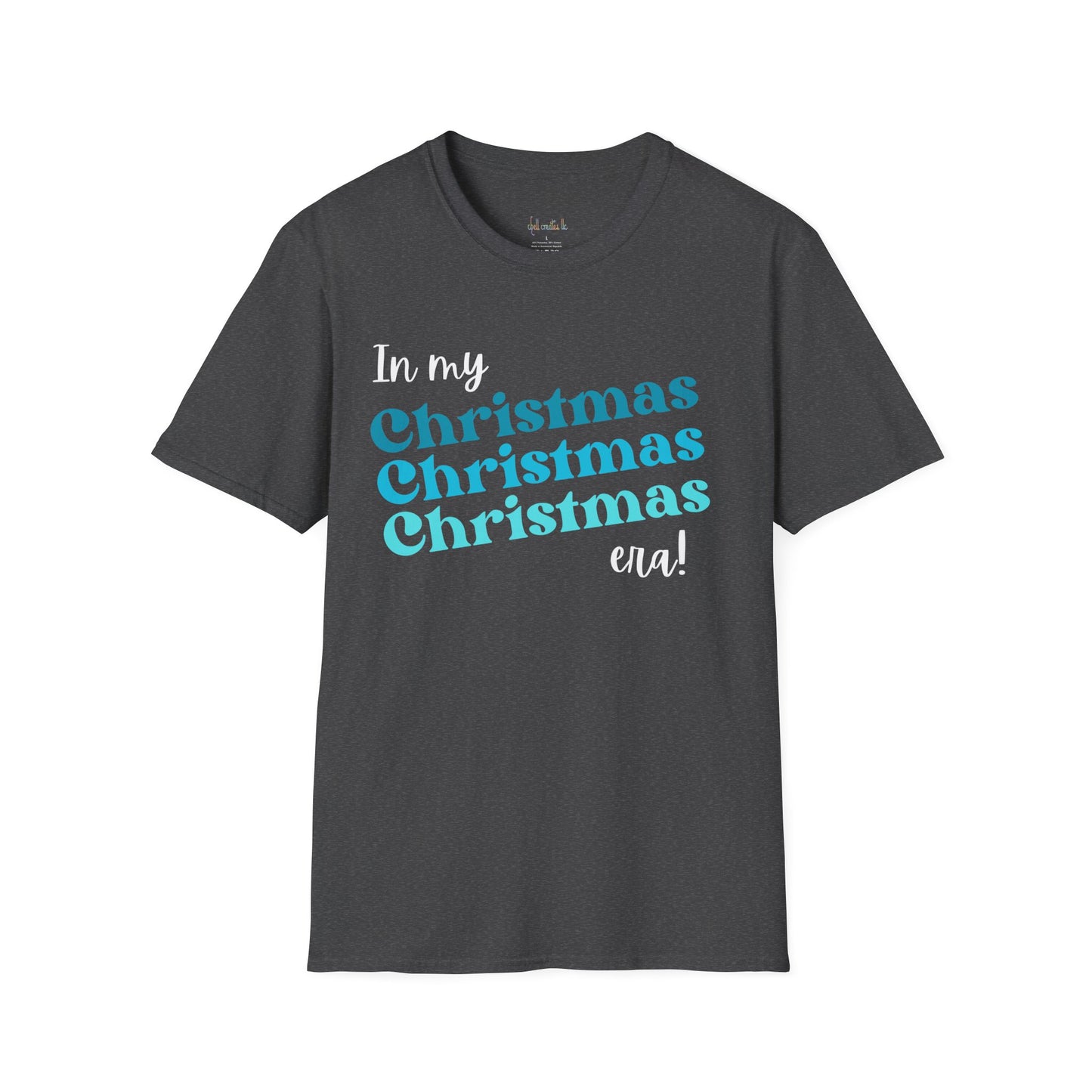 In my Christmas Era Blue Unisex Softstyle T-Shirt