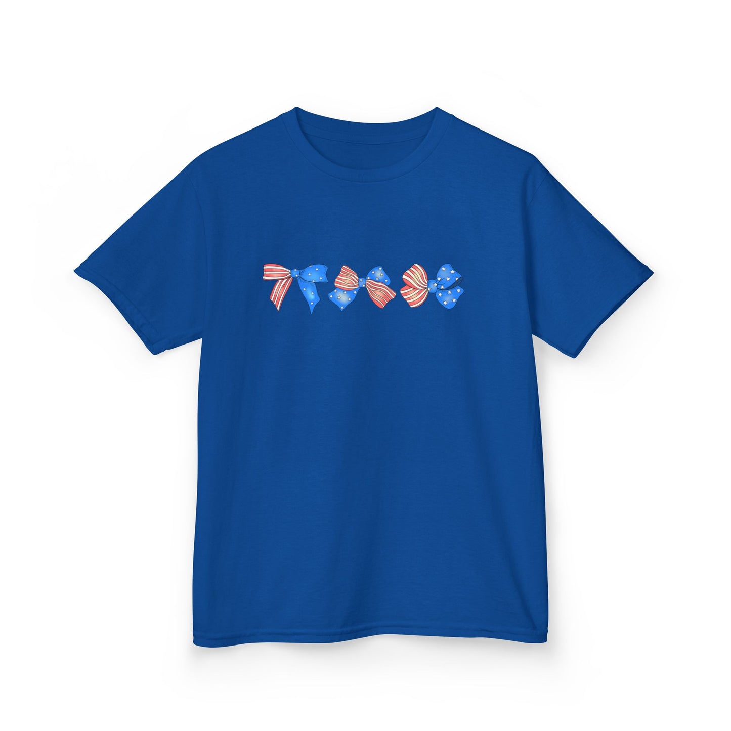 USA Colorful Bow Kids Tee - Cute and Comfy Design for Playful Days
