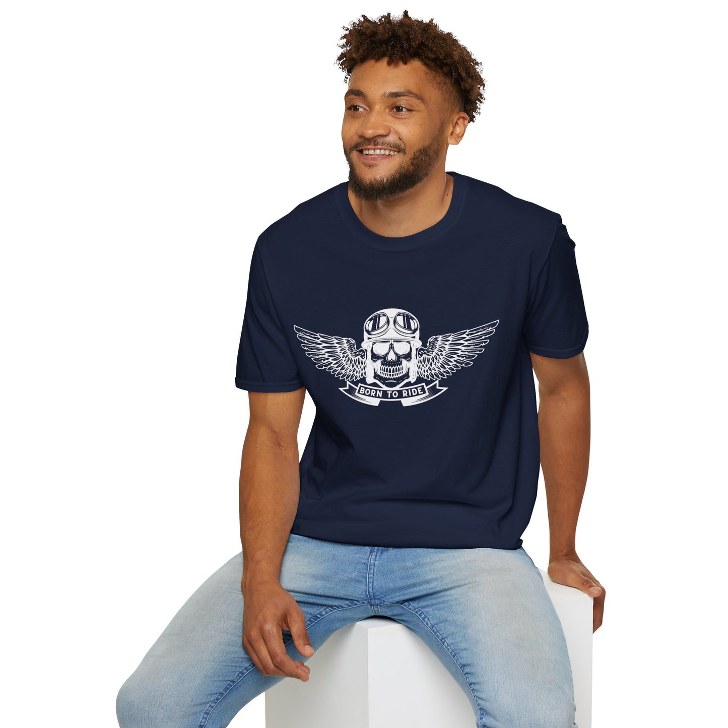 Unisex Softstyle T-Shirt "Born to Ride"