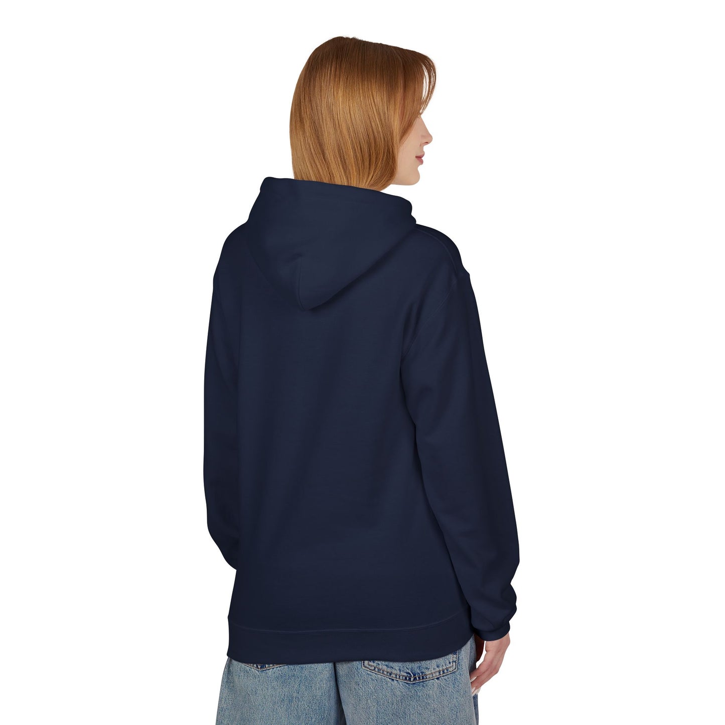 Mom Blue Chinoiserie Fleece Hoodie - Cozy Unisex Sweatshirt for Mother's Day
