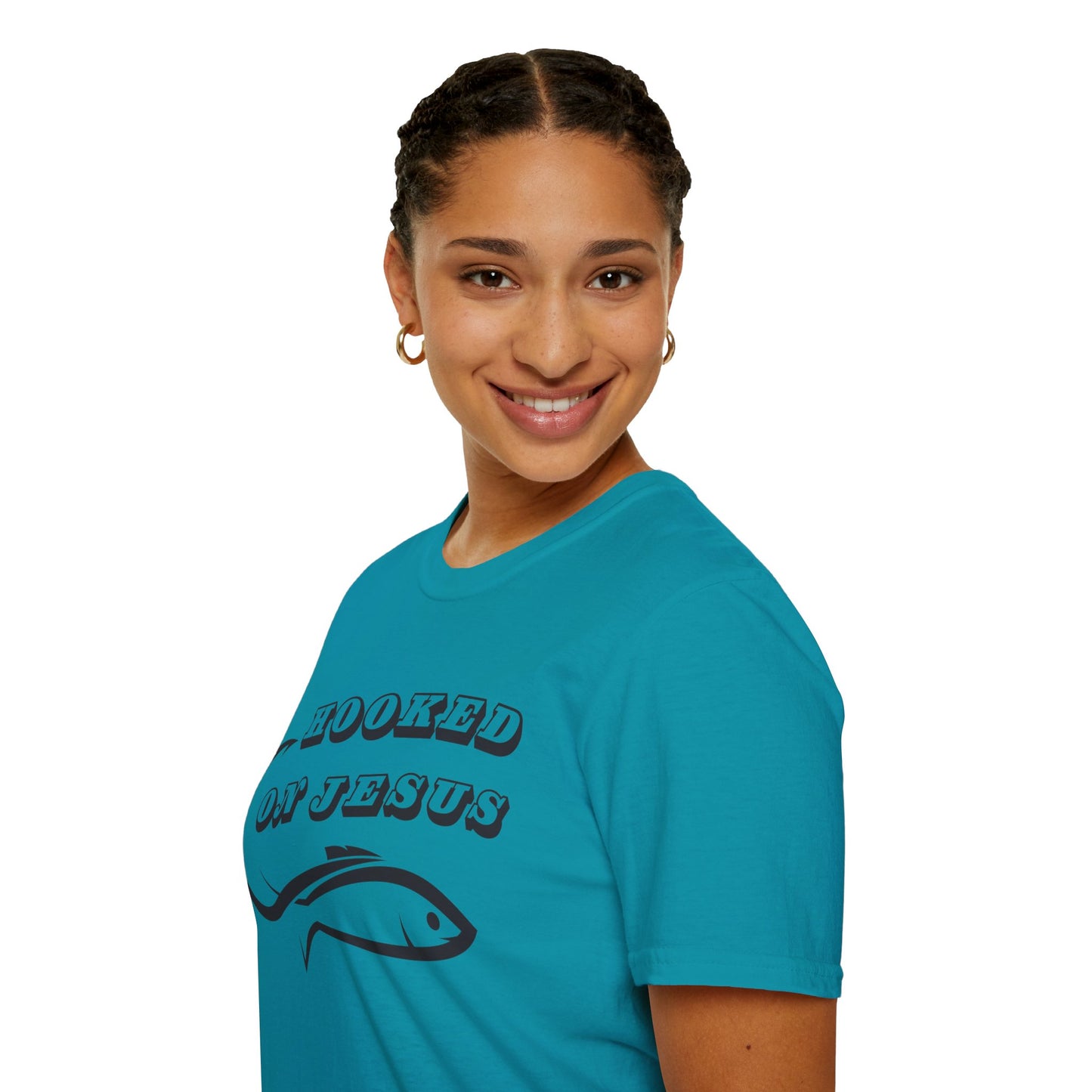 Unisex Softstyle T-Shirt Hooked on Jesus