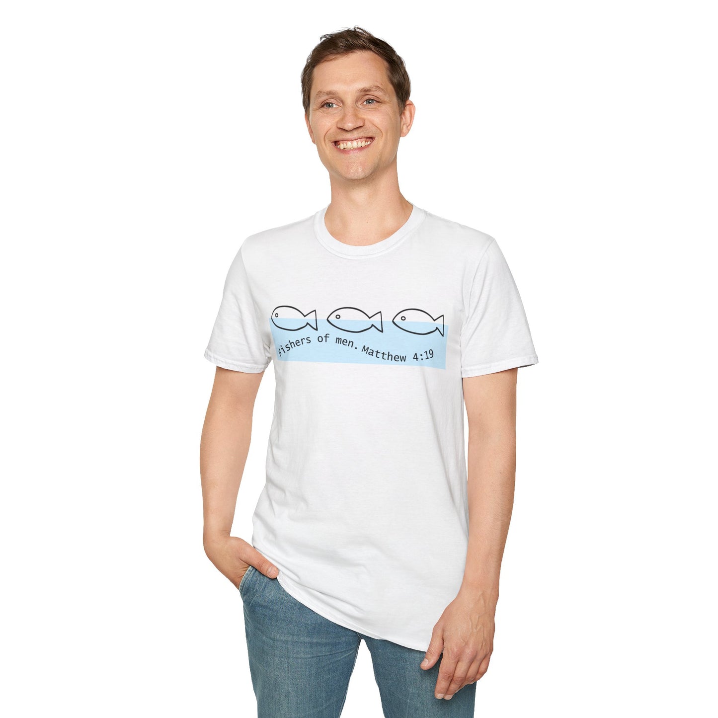 Unisex Softstyle T-Shirt "Fisher of men. MATTHEW 4:19"