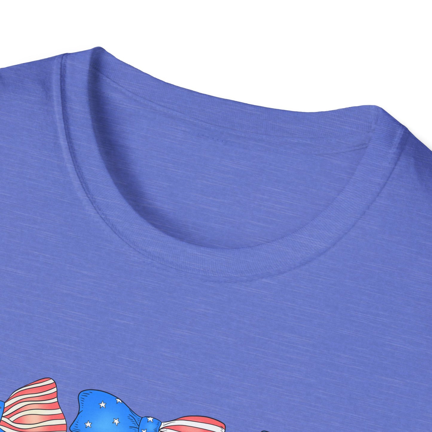 Patriotic Bow Unisex Softstyle T-Shirt