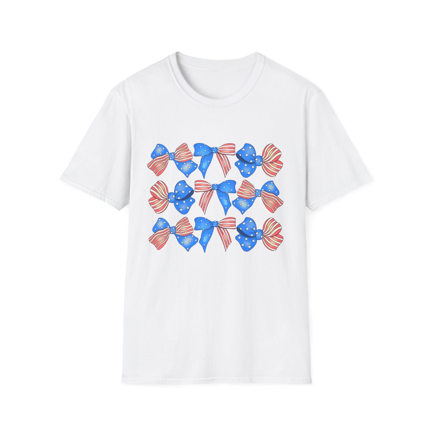 Patriotic Bow Unisex Softstyle T-Shirt