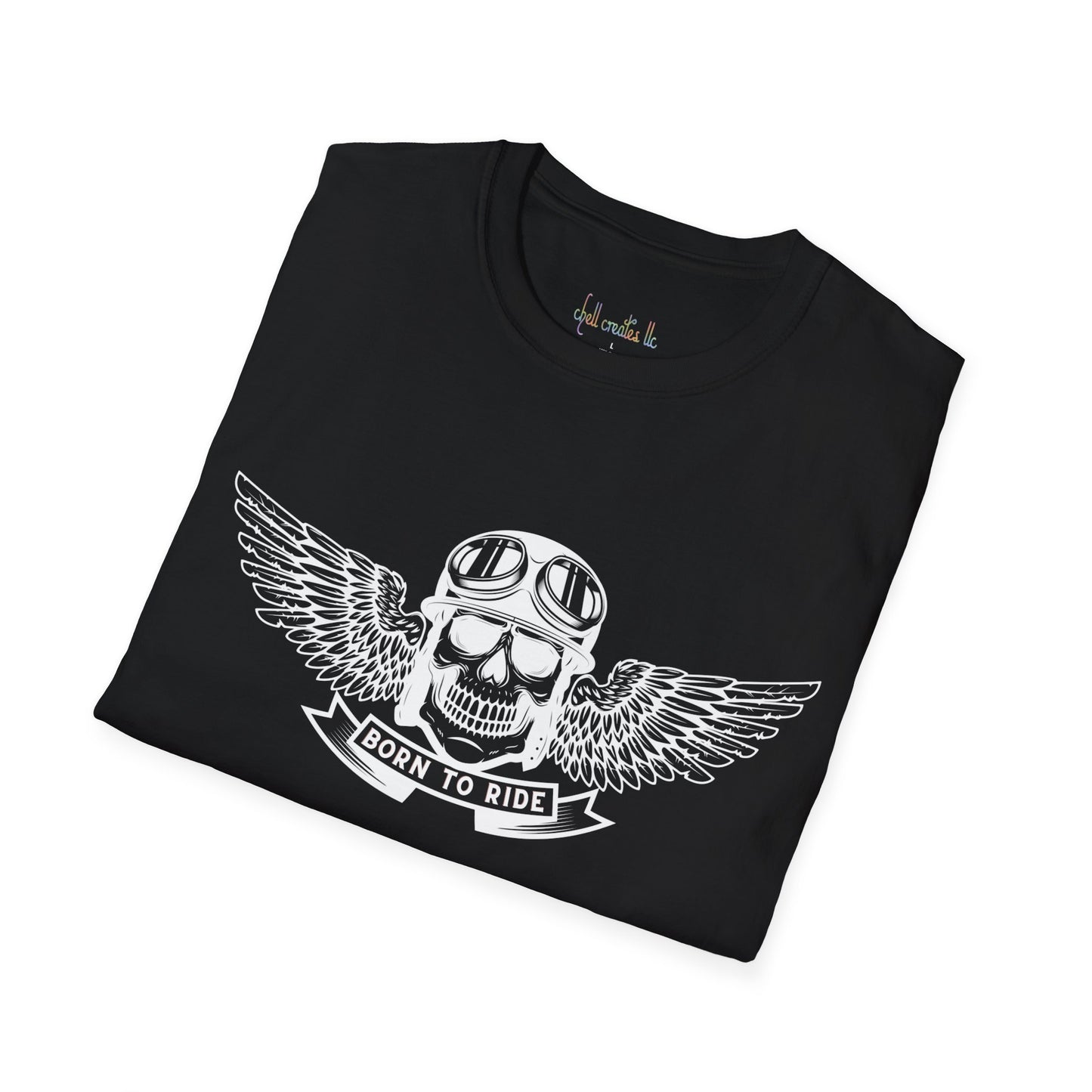 Unisex Softstyle T-Shirt "Born to Ride"