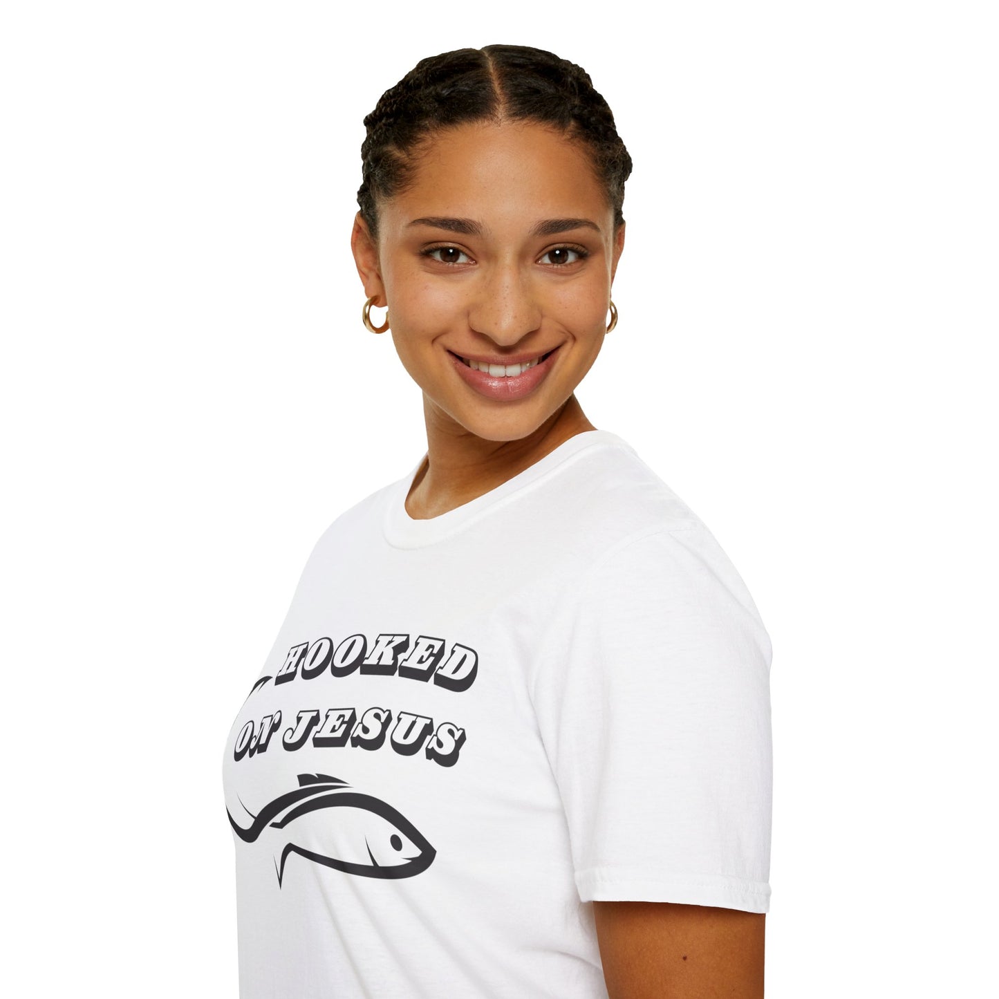 Unisex Softstyle T-Shirt Hooked on Jesus
