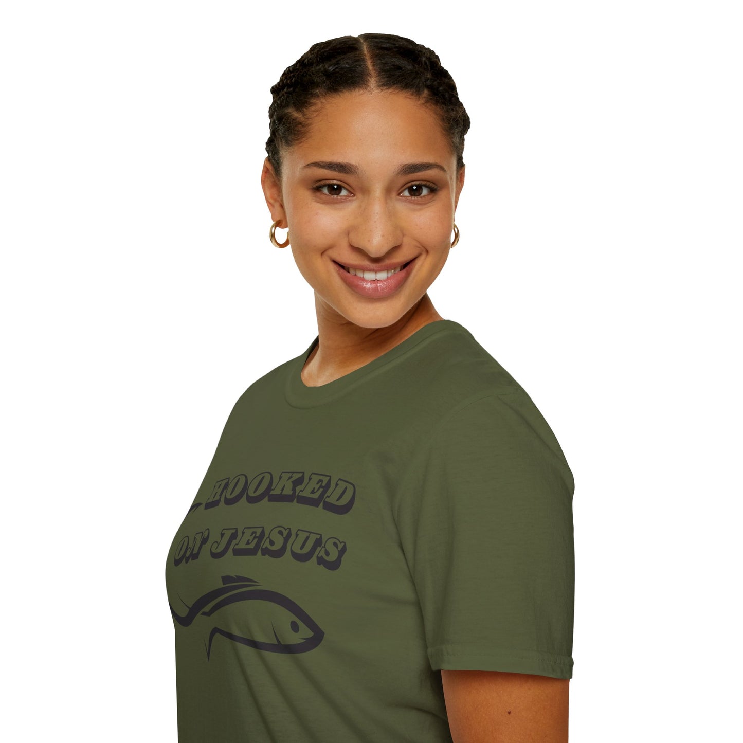 Unisex Softstyle T-Shirt Hooked on Jesus