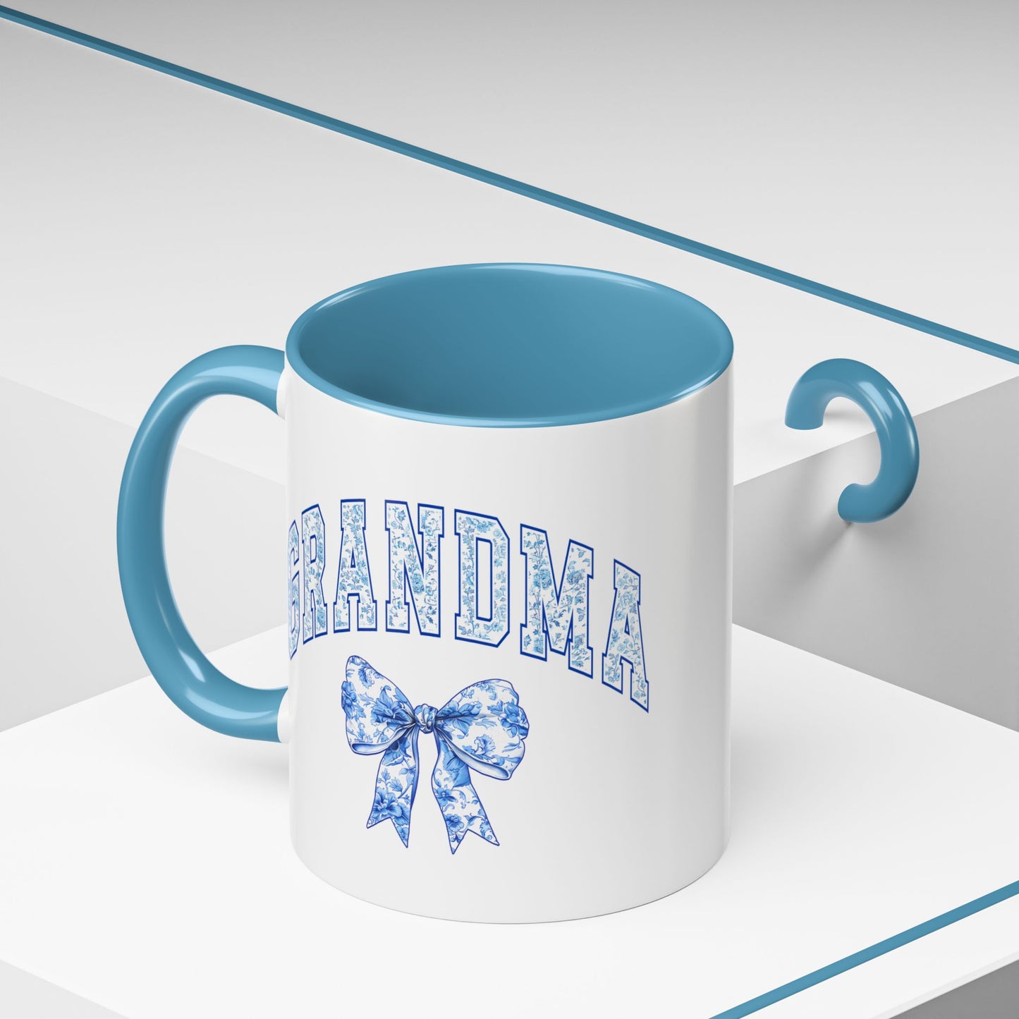 Grandma Blue Chinoiserie Accent Coffee Mug - Cute Gift for Mother's Day, Birthdays & More