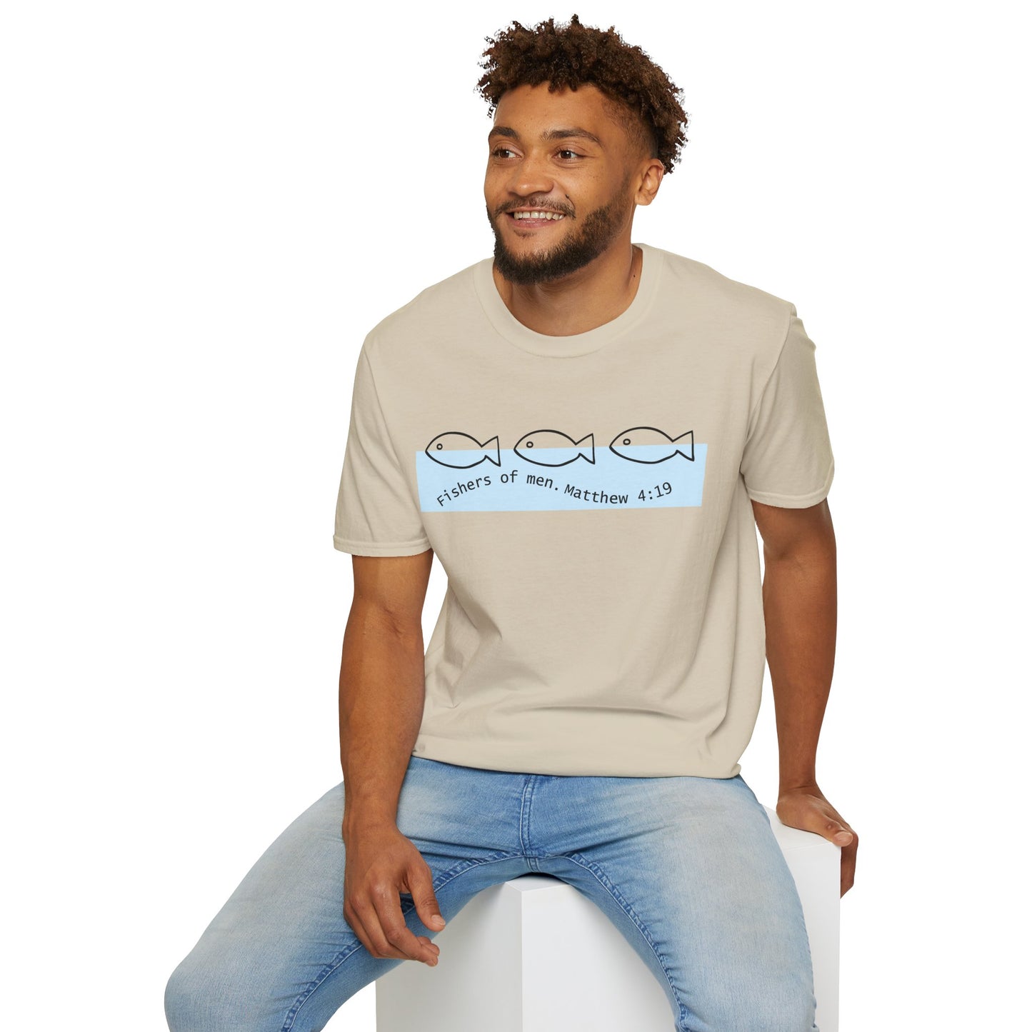 Unisex Softstyle T-Shirt "Fisher of men. MATTHEW 4:19"