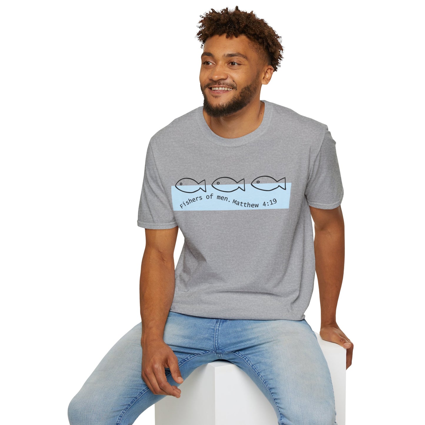 Unisex Softstyle T-Shirt "Fisher of men. MATTHEW 4:19"