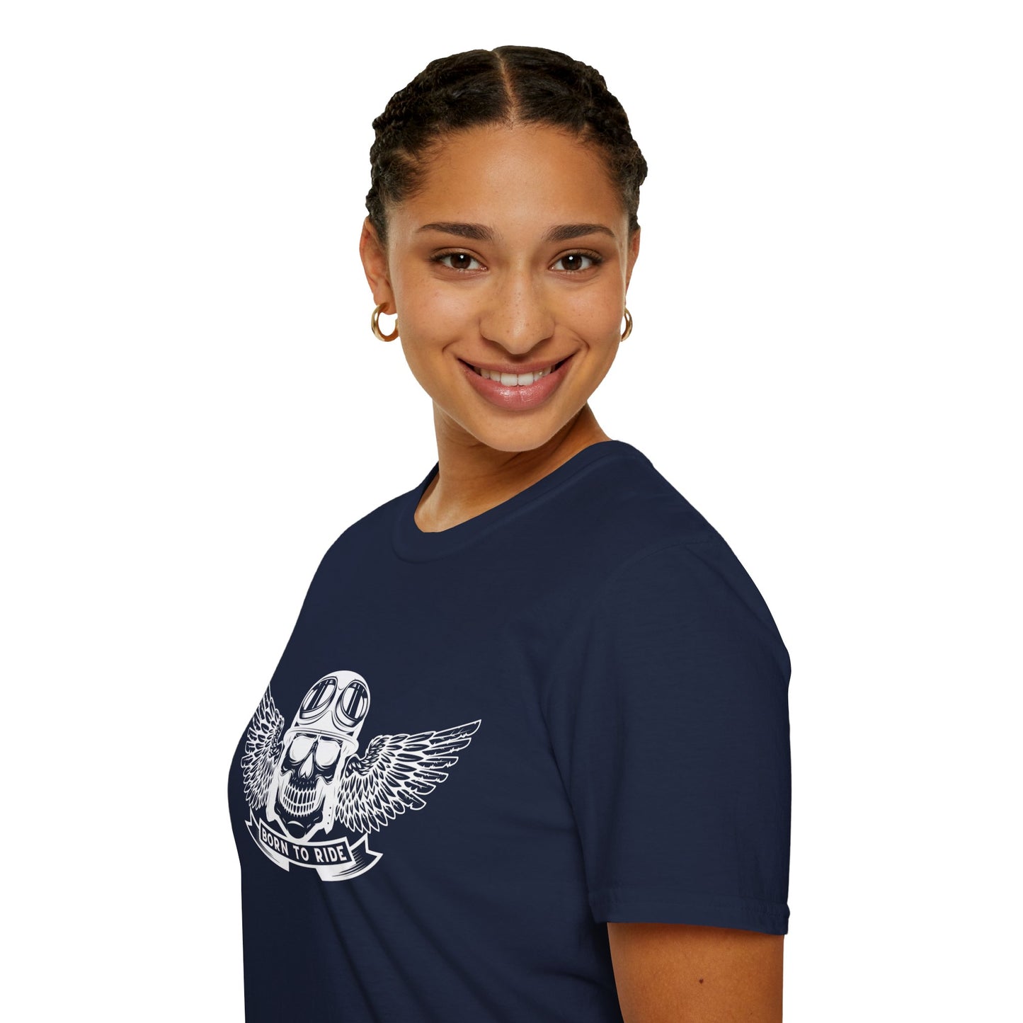 Unisex Softstyle T-Shirt "Born to Ride"