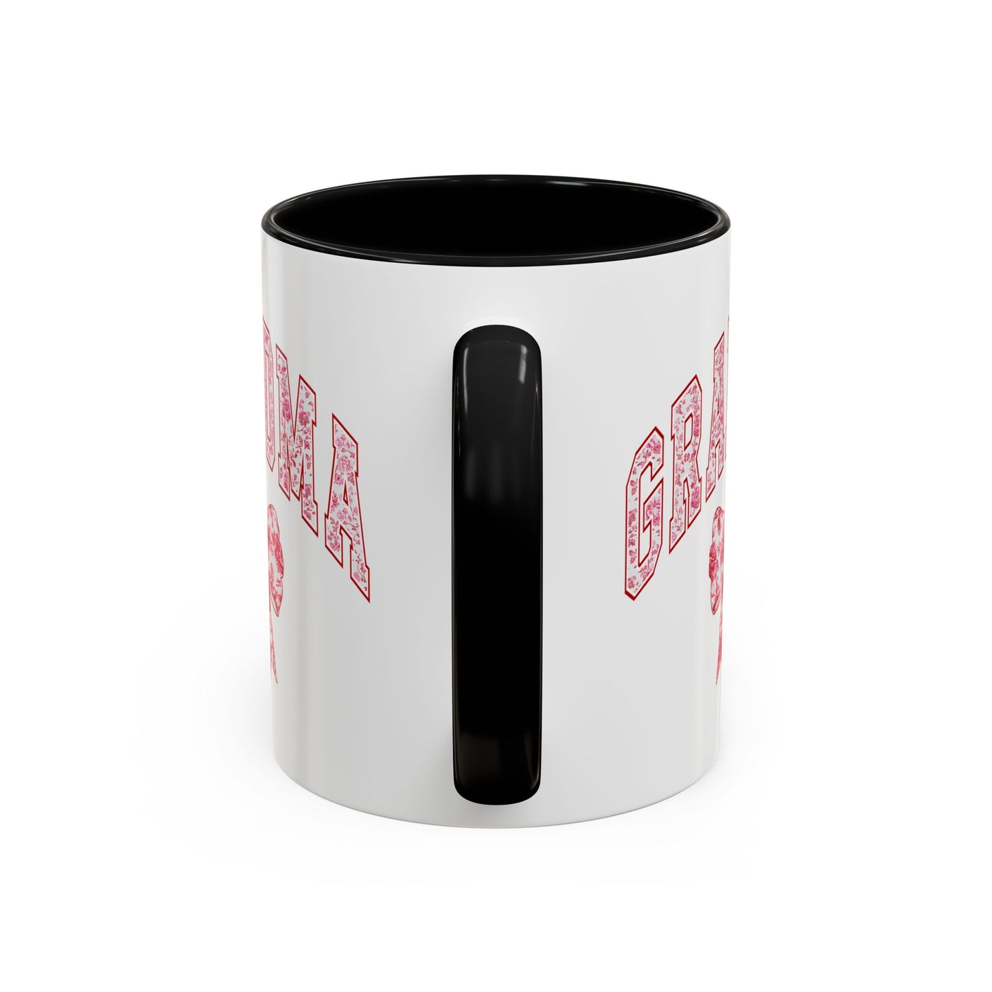 Grandma Pink Chinoiserie Floral Accent Coffee Mug - Perfect Gift for Mother's Day & Grandparent's Day