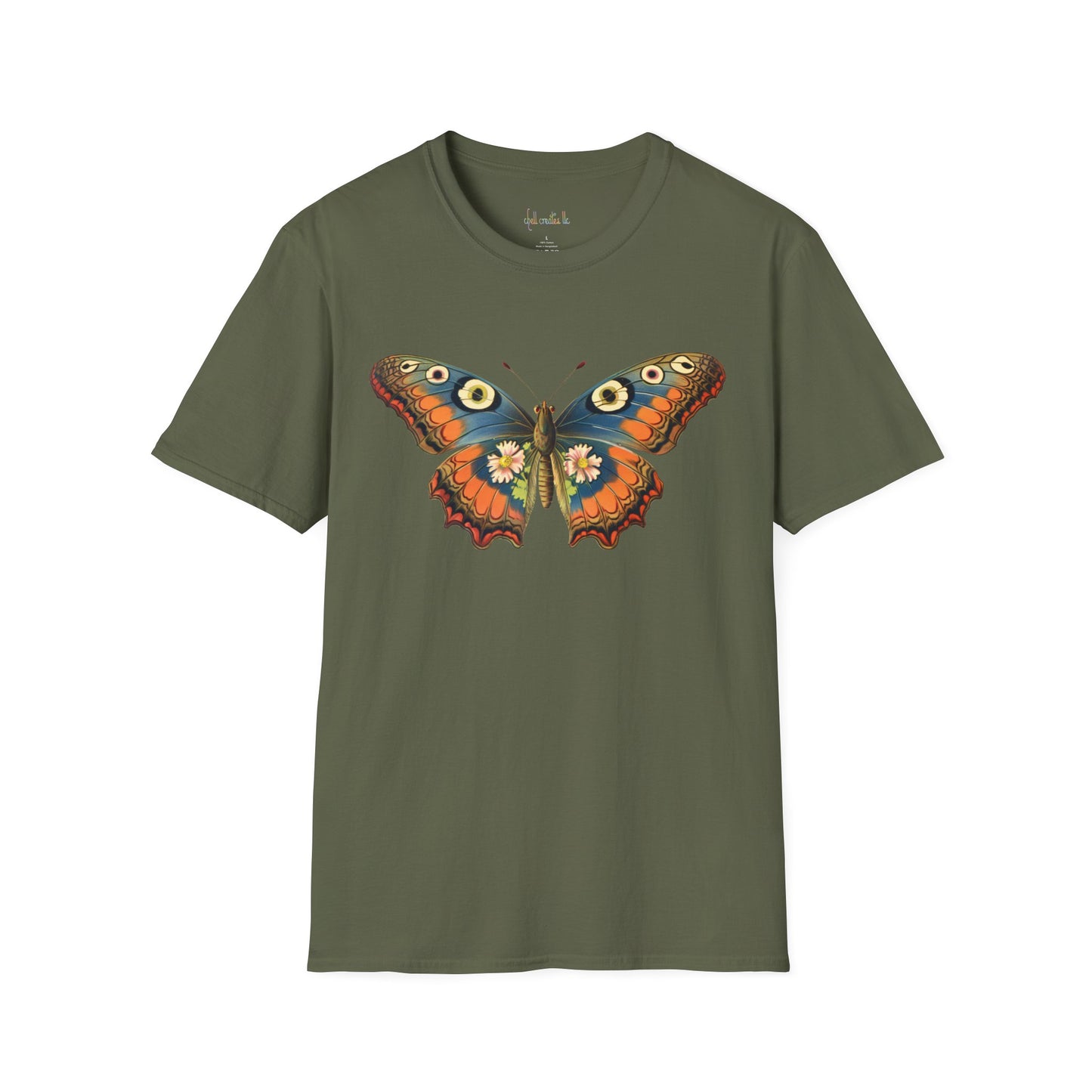 Vintage Moth/Butterfly Unisex Softstyle T-Shirt