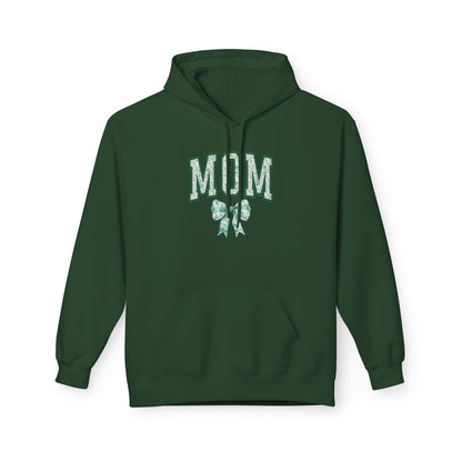 Mom Green Chinoiserie Fleece Hoodie - Cozy & Stylish Gift for Mothers