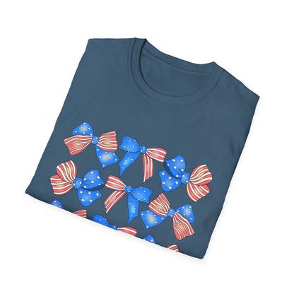 Patriotic Bow Unisex Softstyle T-Shirt