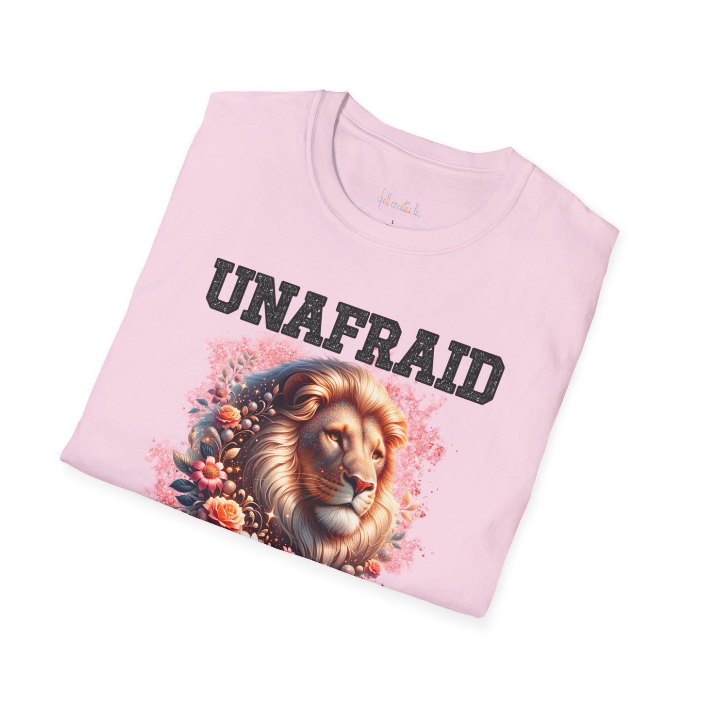 Unisex Softstyle T-Shirt - 'UNAFRAID' Lion Graphic Tee