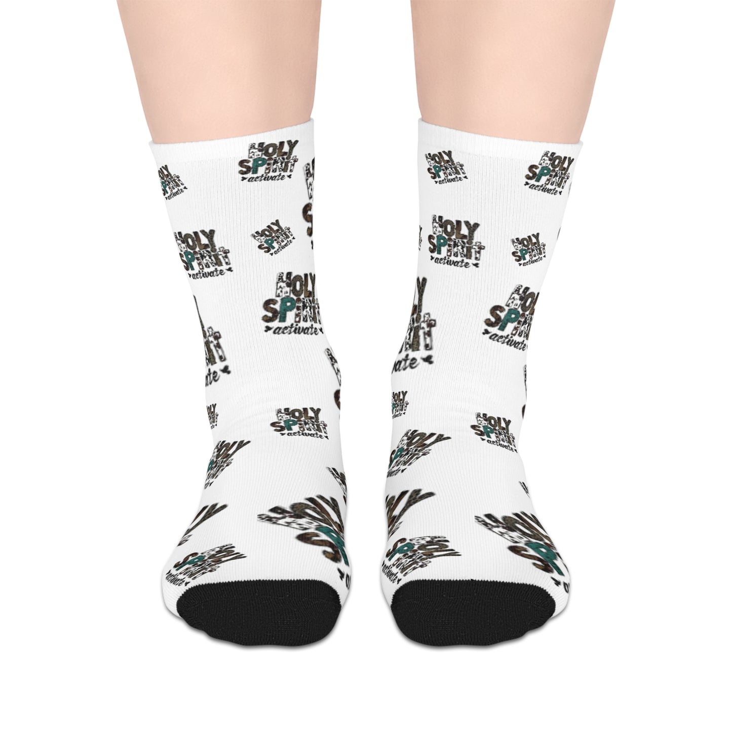 Holy Spirit Activate fun mid-length socks