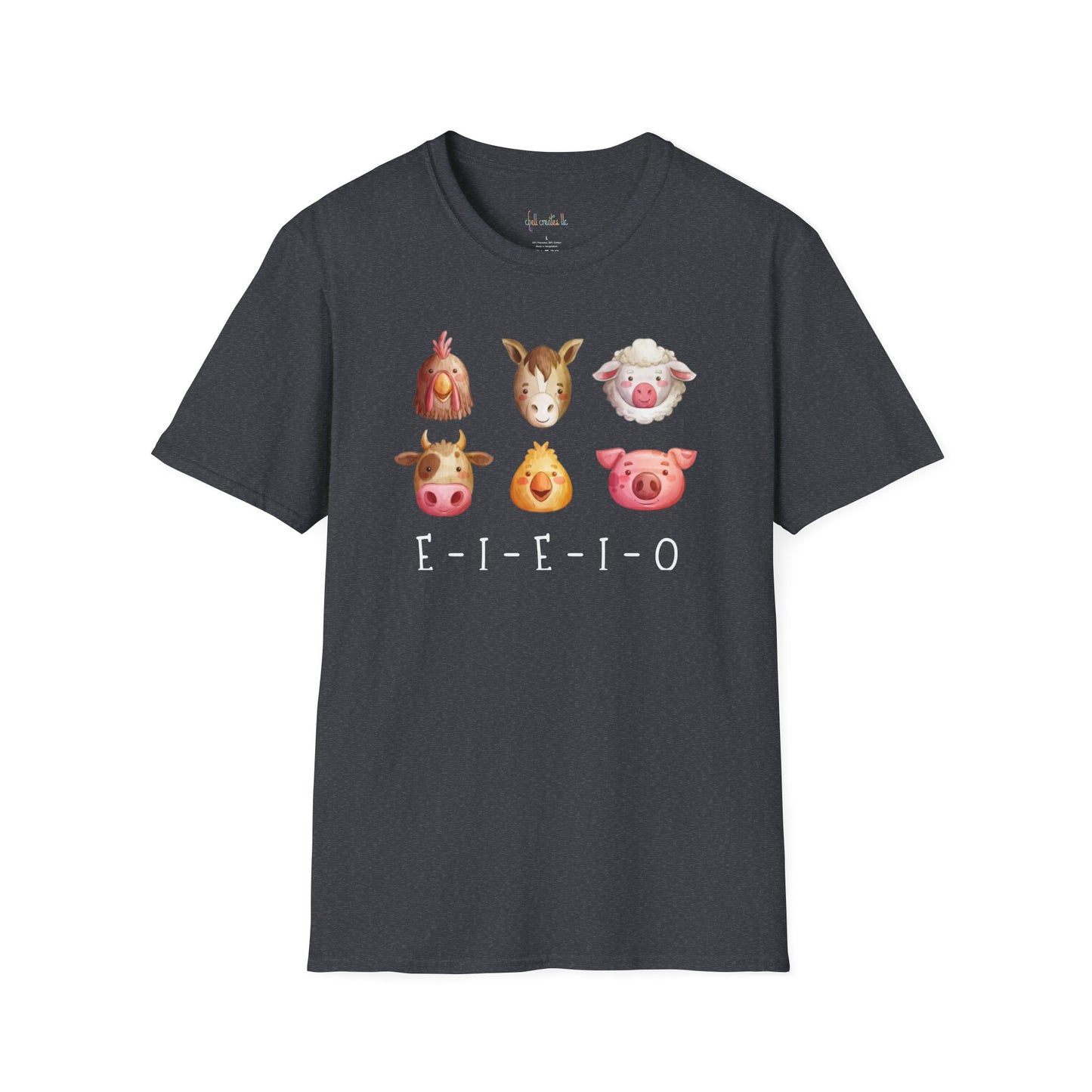 Farm Animal E-I-E-I-O Unisex Softstyle T-Shirt