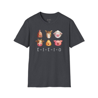 Farm Animal E-I-E-I-O Unisex Softstyle T-Shirt