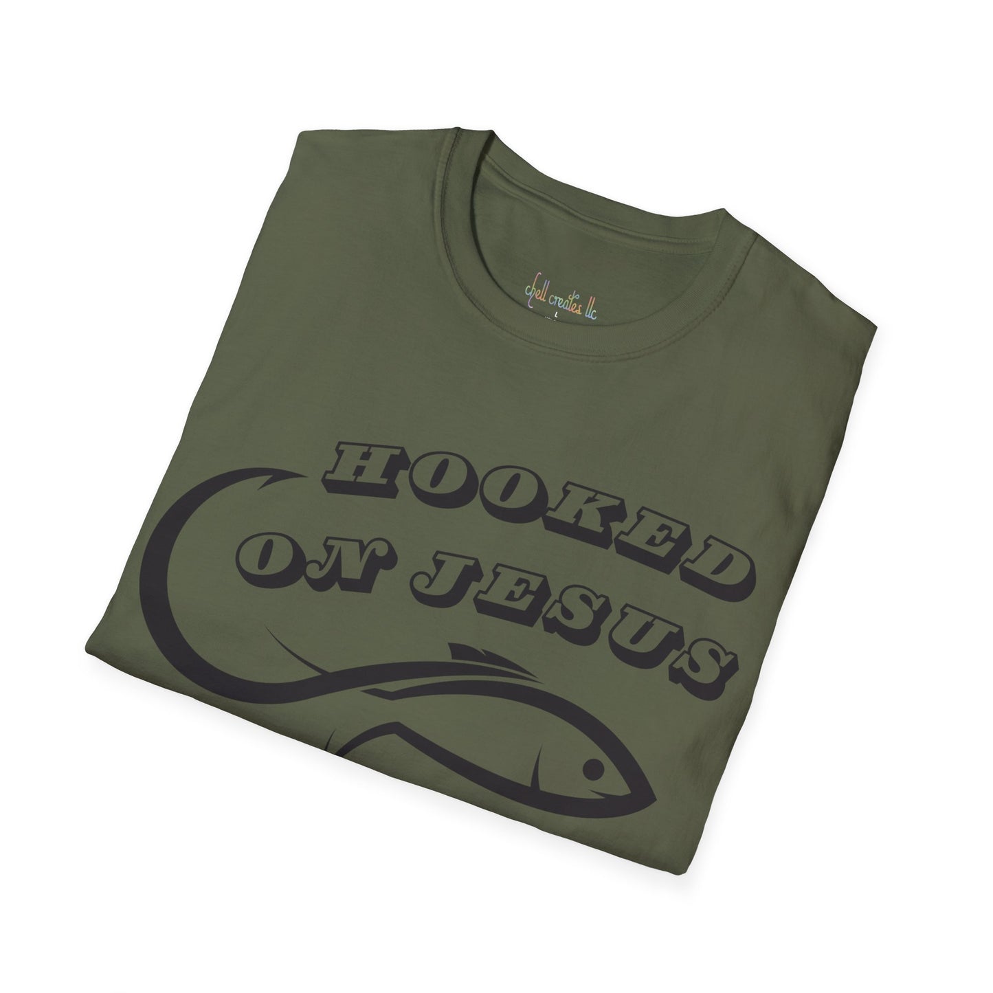 Unisex Softstyle T-Shirt Hooked on Jesus