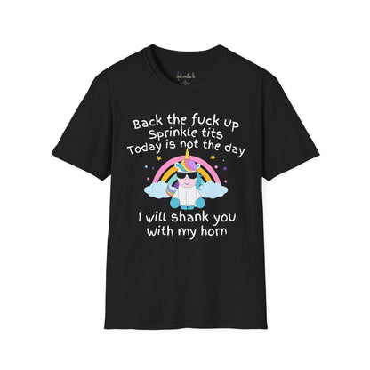 Unisex Softstyle T-Shirt Back the F*ck Up Sprinkle Tits