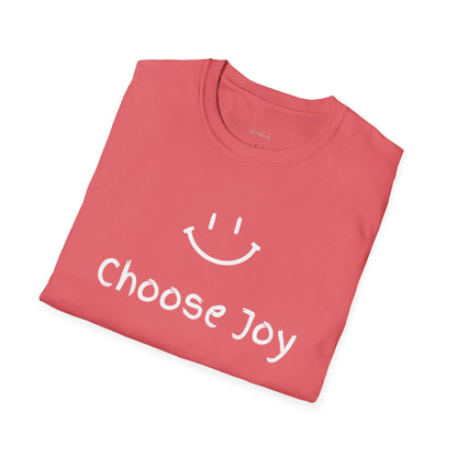 Choose Joy Unisex Softstyle T-Shirt - Positive Vibes Casualwear