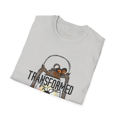 Unisex Softstyle T-Shirt  "Transformed by God" faith T-Shirt shirt