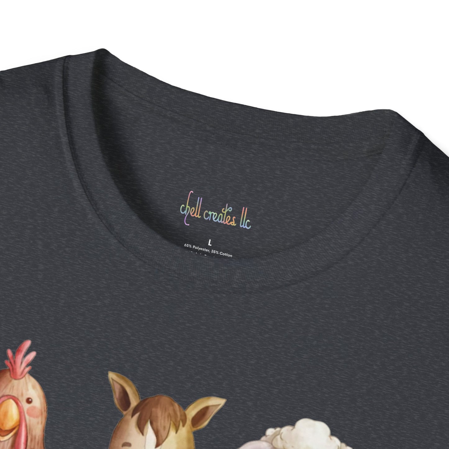 Farm Animal E-I-E-I-O Unisex Softstyle T-Shirt