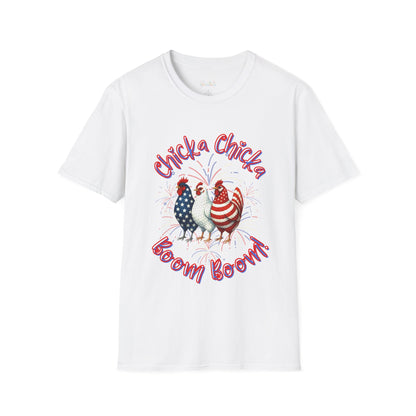 Chicka Chicka Boom Boom Unisex T-Shirt, Funny Shirt, 4th of July Tee, Animal Lover Gift, Summer Fashion, Casual Wear