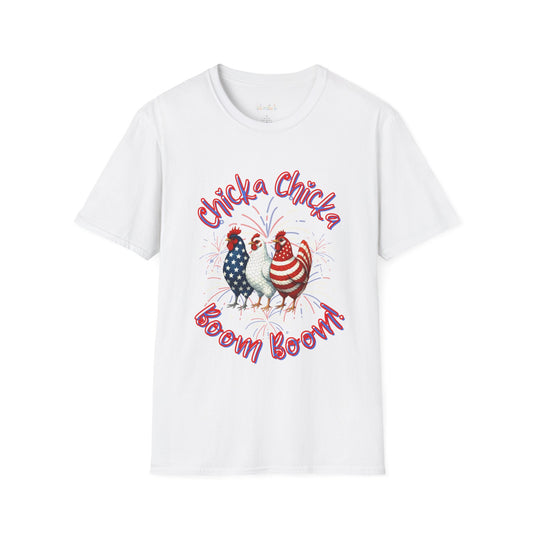 Chicka Chicka Boom Boom Unisex T-Shirt, Funny Shirt, 4th of July Tee, Animal Lover Gift, Summer Fashion, Casual Wear