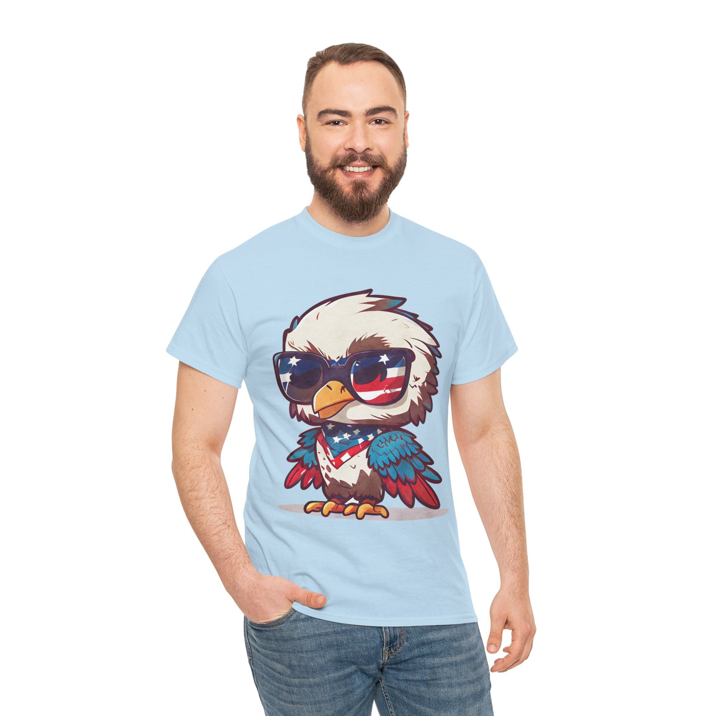 Unisex Heavy Cotton Tee Freedom Eagle