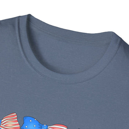 Patriotic Bow Unisex Softstyle T-Shirt
