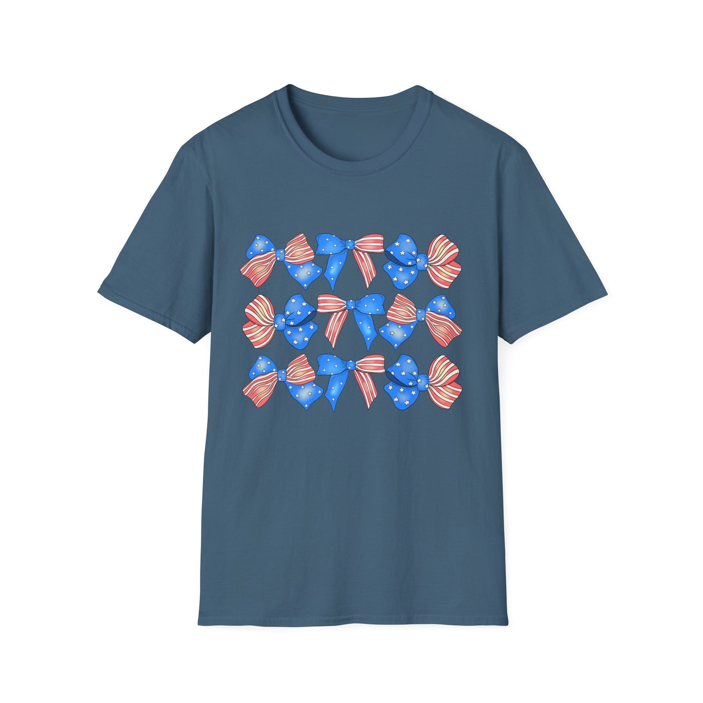 Patriotic Bow Unisex Softstyle T-Shirt